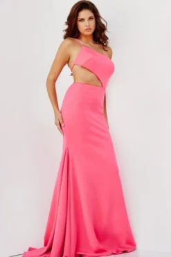 Jovani 000273 One Shoulder Cut Out Prom Dress