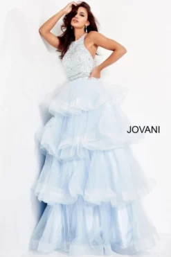 Jovani 00461 Tiered Ruffle Ball Gown