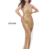 Jovani 02494 One Shoulder Sheer Beaded Gown 2 Jovani 02494 One Shoulder Sheer Beaded Gown -Outlet Prom Dresses Store 02494 Jovani Prom Dress S22 540x675
