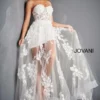 Jovani 02845 Sheer Floral Prom Dress