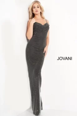 Jovani 03252 Backless Beaded Prom Dress