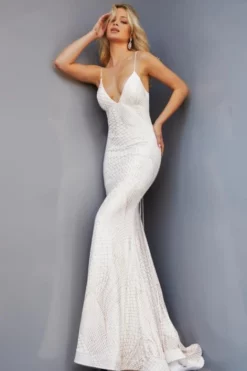 Jovani 05960 Lace Up Back Prom Dress