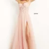 Jovani 07259 Sheer Corset Bodice Gown -Outlet Prom Dresses Store 07259 Jovani Prom Dress S22 470x705
