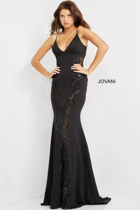 Jovani 07296 Sheer Lace Prom Dress 3 Jovani 07296 Sheer Lace Prom Dress