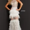 Jovani 07317 Unique Sheer Beaded Feather Gown 1 Jovani 07317 Unique Sheer Beaded Feather Gown -Outlet Prom Dresses Store 07317 Jovani Prom Dress S22 470x705