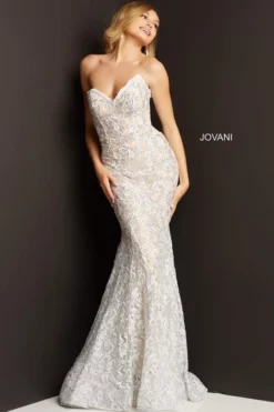 Jovani 08215 Sparkling Lace Prom Dress
