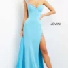 Jovani 08230 Sparkling Bead Trim One Shoulder Gown -Outlet Prom Dresses Store 08230 Jovani Prom Dress S23 470x705
