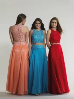 Dave And Johnny 10001 Two Piece Gown With Lace