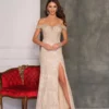 Dave And Johnny 10092 Off Shoulder Lace Prom Dress -Outlet Prom Dresses Store 10092 Dave and Johnny Prom Dress S22 529x705