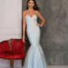 Dave And Johnny 10253 Floral Accent Mermaid Dress -Outlet Prom Dresses Store 10253 Dave and Johnny Prom Dress S22 529x705