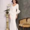 Dave And Johnny 10354 Classy Gown With Flounced Sleeves