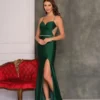 Dave And Johnny 10575 Sleek Jewel Strap Prom Dress