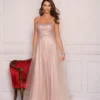 Dave And Johnny 10576 Shimmery Scoop Back Gown