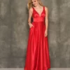 Dave And Johnny 10687 Red Prom Dress With Pockets -Outlet Prom Dresses Store 10687 Dave and Johnny Prom Dress S23