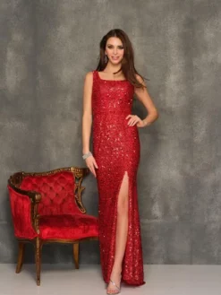 Dave And Johnny 10907 Sparkling Tank Top Prom Dress