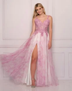 Dave And Johnny 11040 Fun Feminine Lilac Prom Dress
