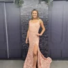 Dave And Johnny 11061 Rose Gold Prom Dress
