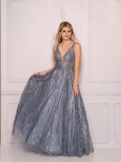 Dave And Johnny 11072 Sparkling A-Line Prom Dress