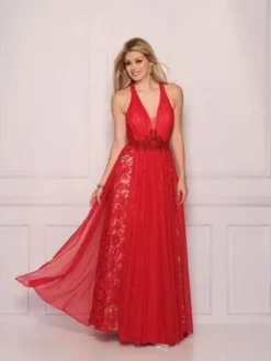 Dave And Johnny 11082 Prom Dress With Long Cape