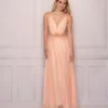 Dave And Johnny 11083 Sheer Side Gown With Feathers -Outlet Prom Dresses Store 11083 Dave and Johnny Prom Dress S23 540x656