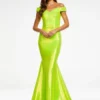 Ashley Lauren 11109 Off Shoulder Sequin Mermaid Dress