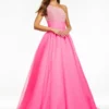 Ashley Lauren 11127 Elegant Crystal Organza Ball Gown -Outlet Prom Dresses Store 11127 Ashley Lauren Prom Dress S22 508x705
