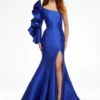 Ashley Lauren 11135 Ruffle One Sleeve Prom Dress -Outlet Prom Dresses Store 11135 Ashley Lauren Prom Dress S22 508x705