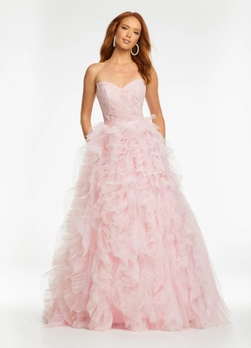 Ashley Lauren 11141 Ruffle Beaded Ball Gown 4 Ashley Lauren 11141 Ruffle Beaded Ball Gown - Image 2