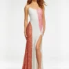 Ashley Lauren 11160 Funky Sequin Color Block Prom Dress