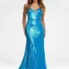 Ashley Lauren 11163 Fitted Sequin Prom Dress