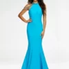 Ashley Lauren 11170 High Halter Draped Sleeve Prom Dress 1 Ashley Lauren 11170 High Halter Draped Sleeve Prom Dress -Outlet Prom Dresses Store 11170 Ashley Lauren Prom Dress S22 508x705