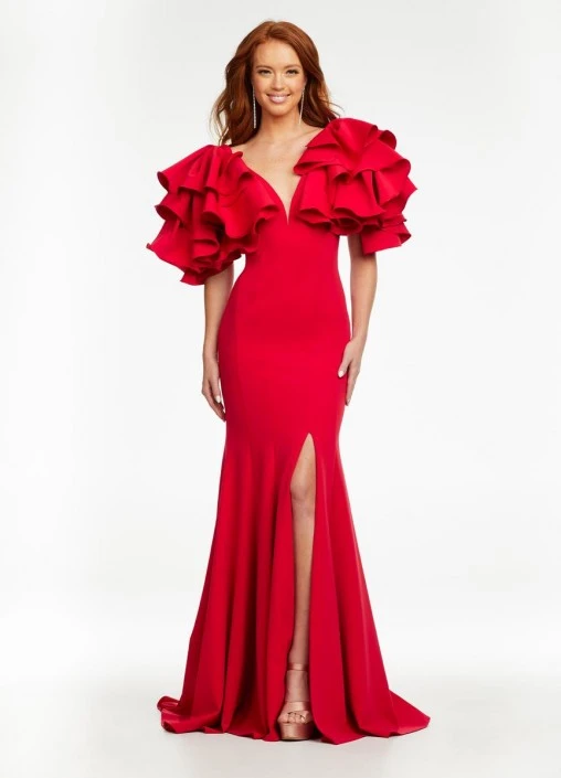 Ashley Lauren 11171 Glamourous Ruffle Sleeve Gown 3 Ashley Lauren 11171 Glamourous Ruffle Sleeve Gown
