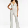Ashley Lauren 11185 Off Shoulder Sequin Jumpsuit -Outlet Prom Dresses Store 11185 Ashley Lauren Prom Dress S22 508x705