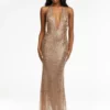Ashley Lauren 11186 Plunging Halter Beaded Couture Gown 2 Ashley Lauren 11186 Plunging Halter Beaded Couture Gown -Outlet Prom Dresses Store 11186 Ashley Lauren Prom Dress S22 508x705