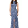 Ashley Lauren 11198 Elegant Beaded Ruffle Gown