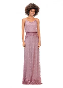 Ashley Lauren 11206 Blouson Beaded Prom Dress