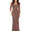 Ashley Lauren 11208 Sheer Beaded Sleeve Gown 1 Ashley Lauren 11208 Sheer Beaded Sleeve Gown -Outlet Prom Dresses Store 11208 Ashley Lauren Prom Dress S23 508x705