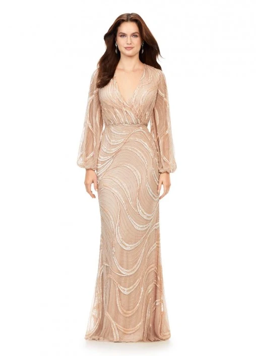 Ashley Lauren 11210 Bishop Sleeve Beaded Gown 3 Ashley Lauren 11210 Bishop Sleeve Beaded Gown