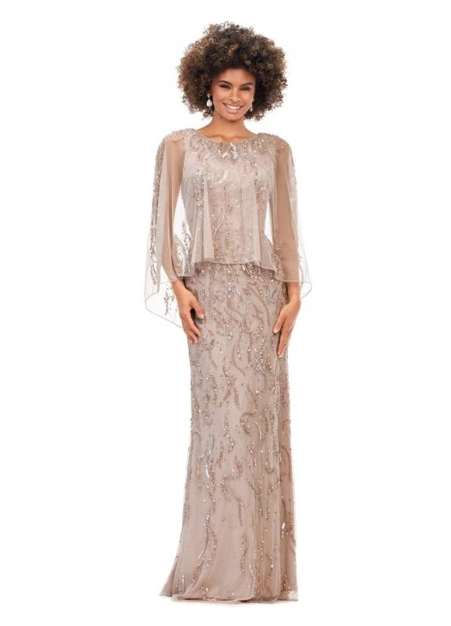 Ashley Lauren 11214 Sequin Gown With Sheer Overlay 3 Ashley Lauren 11214 Sequin Gown With Sheer Overlay