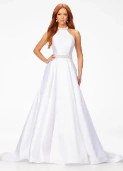 Ashley Lauren 11230 High Neck A-Line Gown
