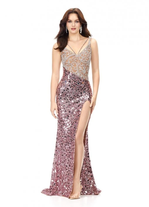 Ashley Lauren 11274 Crystal And Mirror Formal Gown 3 Ashley Lauren 11274 Crystal And Mirror Formal Gown