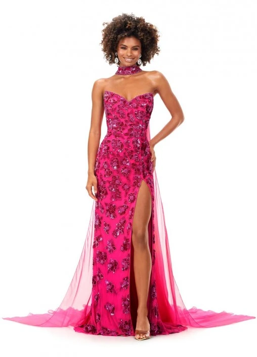 Ashley Lauren 11351 Beaded Pageant Gown With Cape 3 Ashley Lauren 11351 Beaded Pageant Gown With Cape