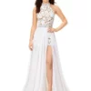 Ashley Lauren 11354 Beaded Romper With Overskirt -Outlet Prom Dresses Store 11354 Ashley Lauren Prom Dress S23 508x705