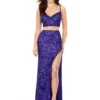 Ashley Lauren 11370 Sequin 2 Piece Prom Dress