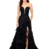 Ashley Lauren 11377 Luscious Lace Ruffle Gown -Outlet Prom Dresses Store 11377 Ashley Lauren Prom Dress S23 508x705