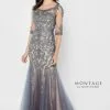 Montage By Mon Cheri Montage 122901 Sheer Metallic Lace Mothers Gown -Outlet Prom Dresses Store 122901 Montage by Mon Cheri Mothers Gown S22 470x705