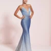 Studio 17 By House Of Wu Studio 17 12803 Ombre Glitter Fitted Prom Dress