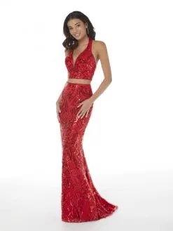Studio 17 By House Of Wu Studio 17 12875 Sequin Design 2 Piece Gown