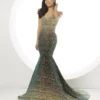 Panoply By House Of Wu Panoply 14105 Ombre Sequin Velvet Gown -Outlet Prom Dresses Store 14105 Panoply Prom Dress S22 530x705