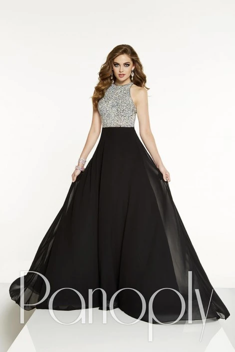 Panoply By House Of Wu Panoply 14873 Glittering AB Chiffon Gown 3 Panoply By House Of Wu Panoply 14873 Glittering AB Chiffon Gown